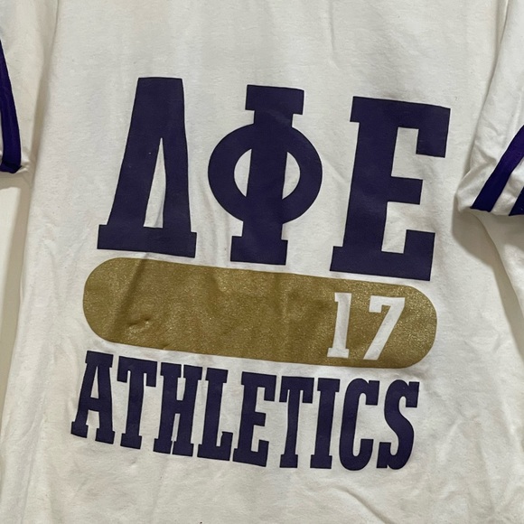 Delta Phi Epsilon Athletics Shirt - size Large - Picture 3 of 4